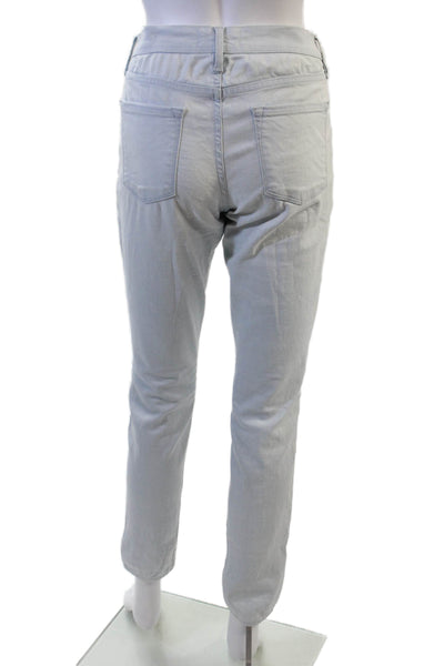 Frame Women Ankle Straight Gray Jeans Mid Rise Button Fly Size 28