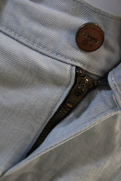 Frame Women Ankle Straight Gray Jeans Mid Rise Button Fly Size 28