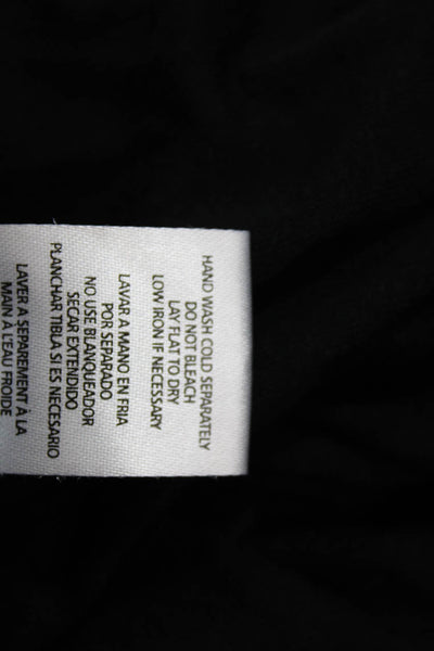 Calvin Klein Women Shift Dress Black V-Neck Short Size S