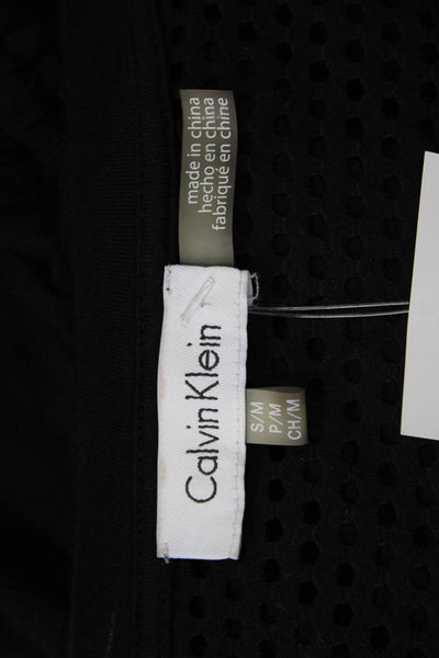 Calvin Klein Women Shift Dress Black V-Neck Short Size S