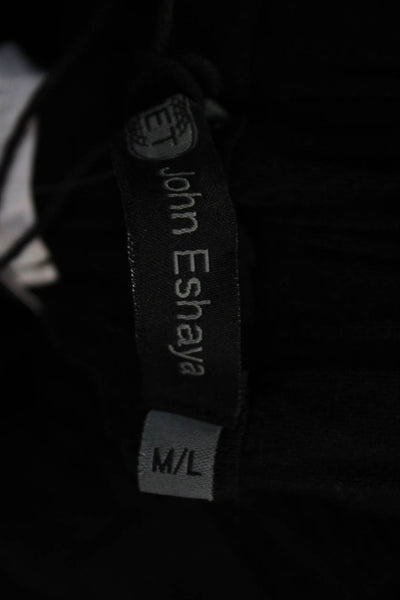 Jet John Eshaya Women Cropped Jogger Pants Black Drawstring Nylon Size M