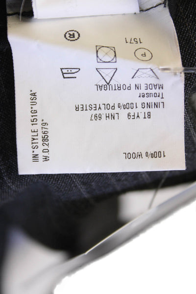 Paul Smith Men Dress Pants Dark Gray Wool Striped Size 34