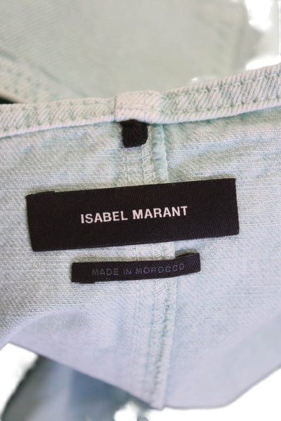 Isabel Marant, Womens A-Line Mini Skirt Light Blue Size S