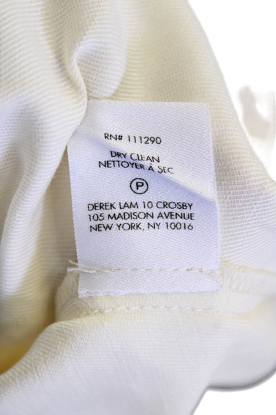 Derek Lam 10 Crosby Women A-Line Pleated Mini Skort Beige Size 4