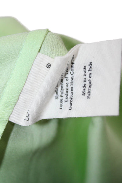 Love Shack Fancy Women Green Solid 100% Polyester Straight Pencil Skirt Size M