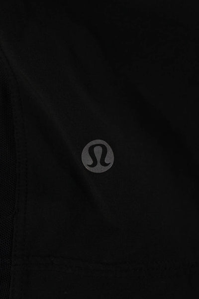Lululemon Mens Sweat Shorts Black Nylon Blend Drawstring Size S