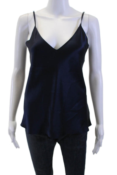 Sablyn Women Dark Blue Cotton V-Neck Camisole Size S