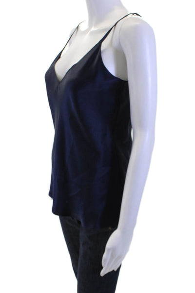 Sablyn Women Dark Blue Cotton V-Neck Camisole Size S