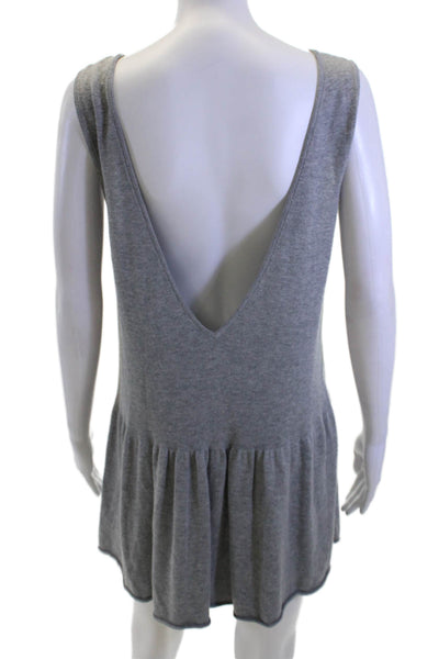 Kimchi Blue, Women Sweater Dress Gray Sleeveless Short Bohemian Size L