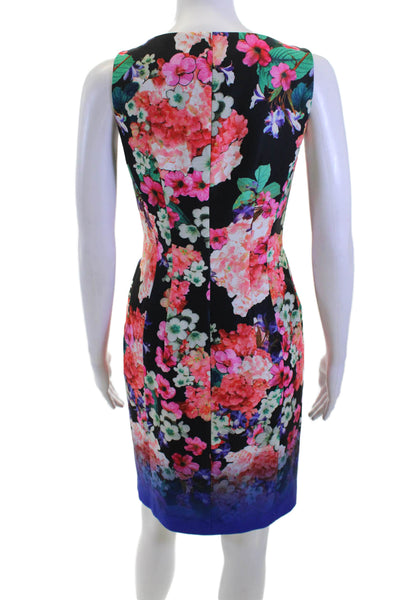 Nanette Lepore Womens Bodycon Sheath Dress Black Sleeveless Size 2