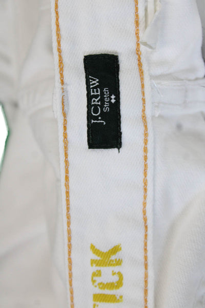 J Crew Women Cropped White Jeans Size 29
