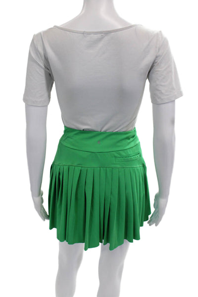 Kyodan Womens Pleated Skort Green Short Size S