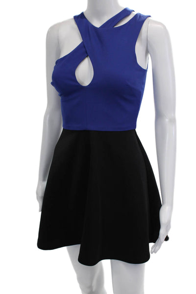 NBD Women Fit & Flare Mini Dress Black Size XS
