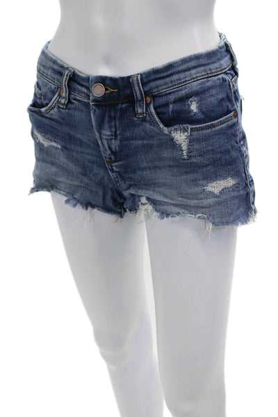 BLANKNYC Unisex Dark Blue Beach Shorts Button Size 26