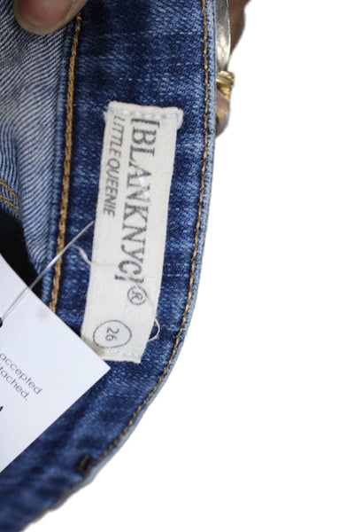 BLANKNYC Unisex Dark Blue Beach Shorts Button Size 26