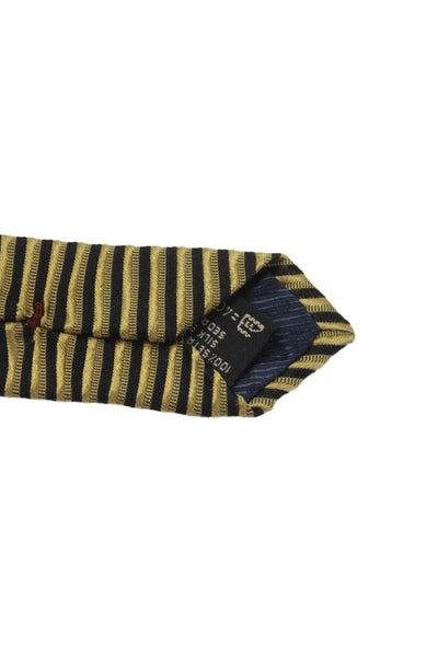 Ermenegildo Zegna Men's Classic Multicolor Striped Silk Neck Tie One Size