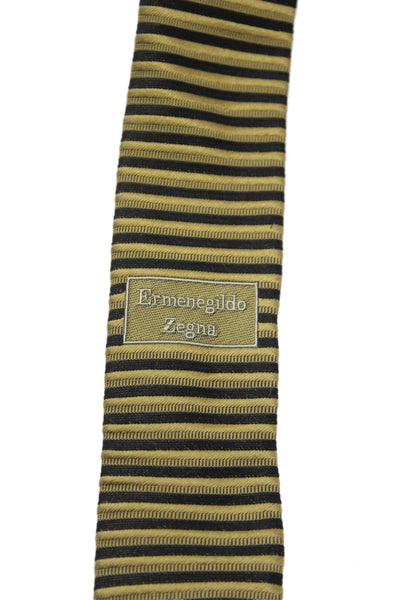 Ermenegildo Zegna Men's Classic Multicolor Striped Silk Neck Tie One Size