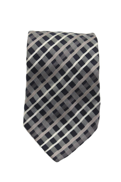 Giorgio Armani Men's Silk Classic Multicolor Plaid Neck Tie One Size