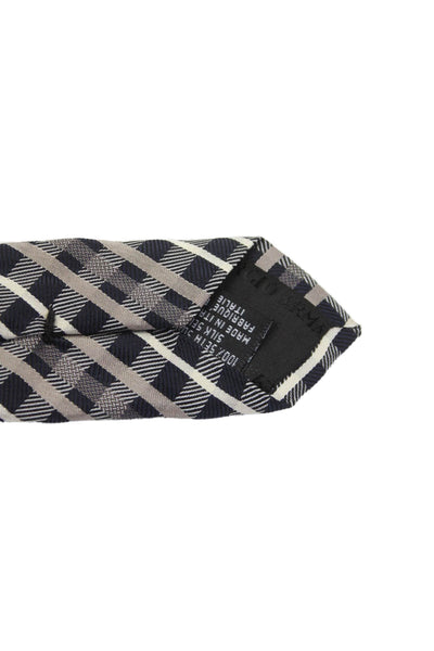 Giorgio Armani Men's Silk Classic Multicolor Plaid Neck Tie One Size