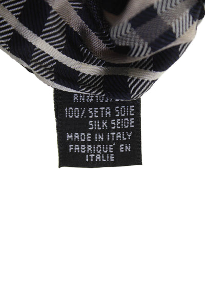 Giorgio Armani Men's Silk Classic Multicolor Plaid Neck Tie One Size