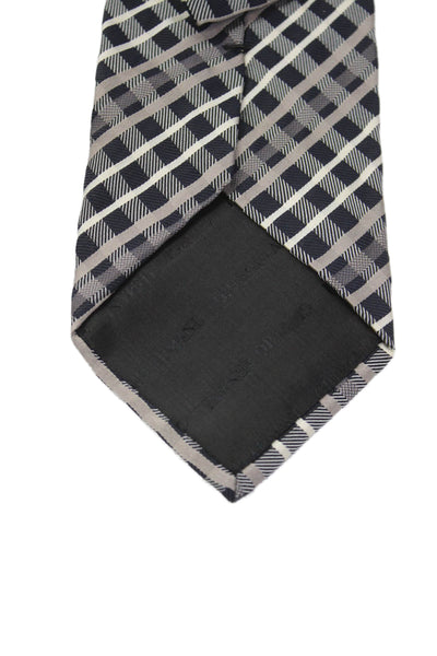 Giorgio Armani Men's Silk Classic Multicolor Plaid Neck Tie One Size