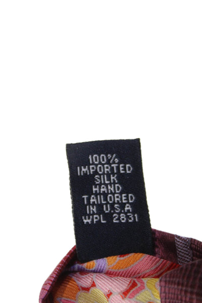 Ted Baker London Men's Silk Classic Multicolor Plaid Neck Tie One Size