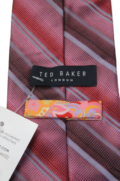 Ted Baker London Men's Silk Classic Multicolor Plaid Neck Tie One Size