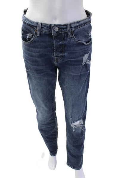 7 For All Mankind, Unisex, Dark Blue Straight Jeans Size 30