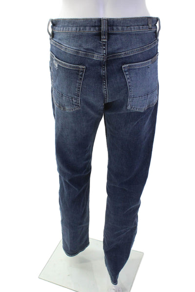 7 For All Mankind, Unisex, Dark Blue Straight Jeans Size 30