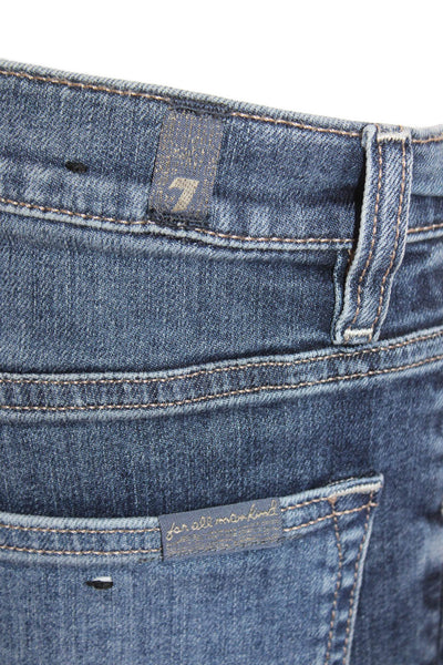 7 For All Mankind, Unisex, Dark Blue Straight Jeans Size 30