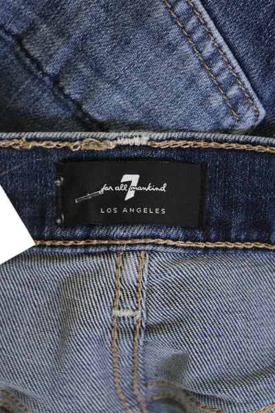 7 For All Mankind, Unisex, Dark Blue Straight Jeans Size 30