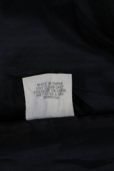 Elizabeth and James Women Dark Gray Wool Blend Blazer Collar 3/4 Sleeve Size 6