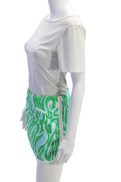 Lilly Pulitzer Women Green Mini Skort Cotton Size 0