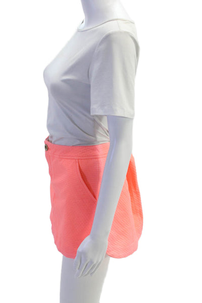 Lilly Pulitzer Women Mini Skort Pink 100% Cotton Solid Size 2