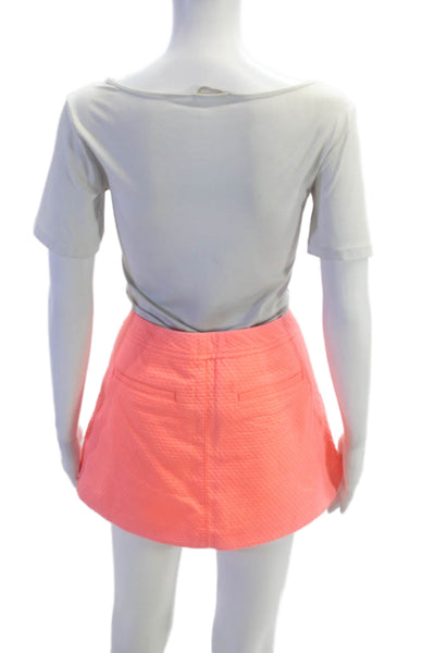 Lilly Pulitzer Women Mini Skort Pink 100% Cotton Solid Size 2