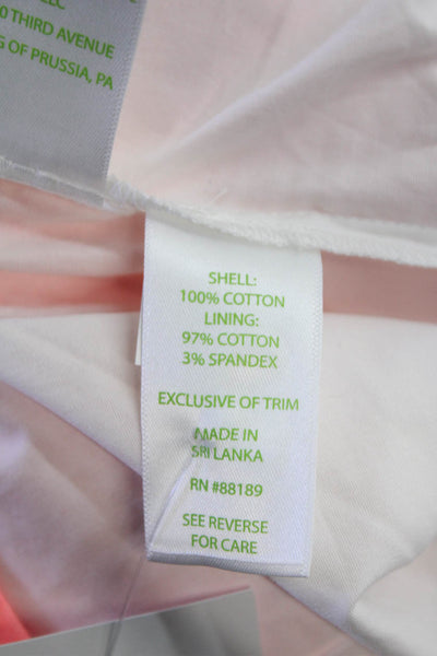Lilly Pulitzer Women Mini Skort Pink 100% Cotton Solid Size 2