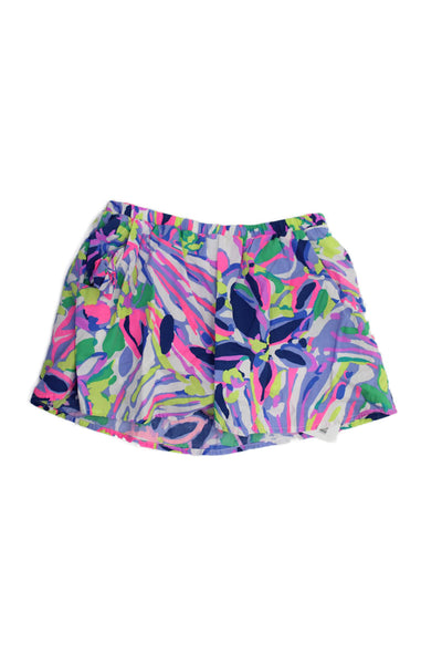 Lilly Pulitzer Childrens Girls Printed Mini Skort Multi Colored Size 12-14