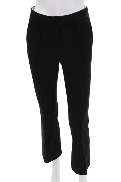 Helmut Lang Womens Ankle Dress Pants Black Hook & Eye Size 0