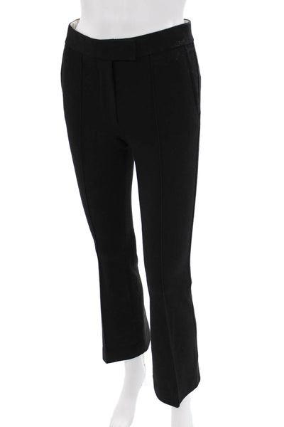 Helmut Lang Womens Ankle Dress Pants Black Hook & Eye Size 0