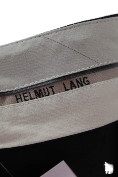 Helmut Lang Womens Ankle Dress Pants Black Hook & Eye Size 0