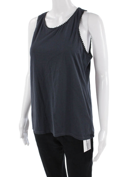 J Crew Women Basic Dark Blue Cotton Tank Size M