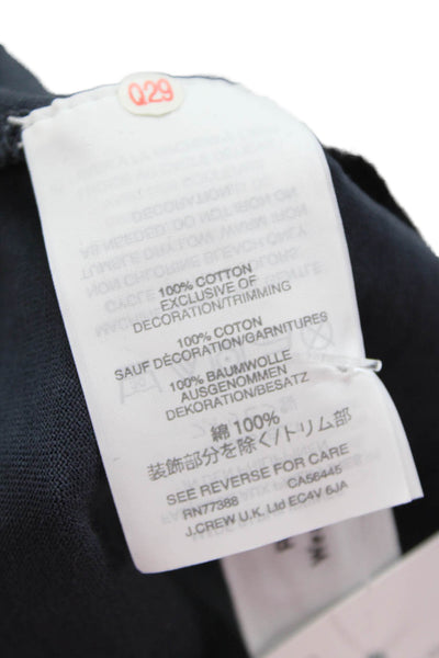 J Crew Women Basic Dark Blue Cotton Tank Size M