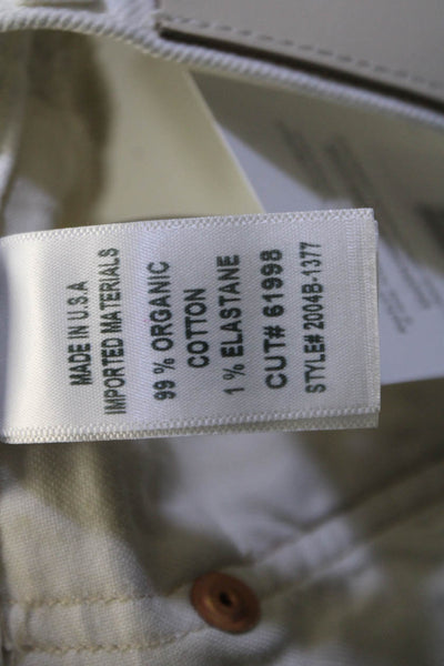 Citizens of Humanity Women Cropped White High Waist Jeans Size 25