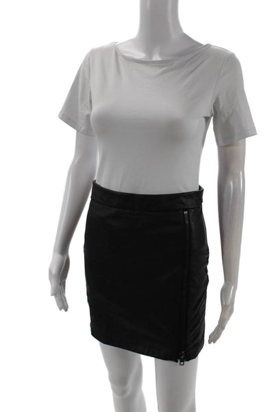 Romeo & Juliet Women Mini Pencil Skirt Black 100% Polyurethane Size S
