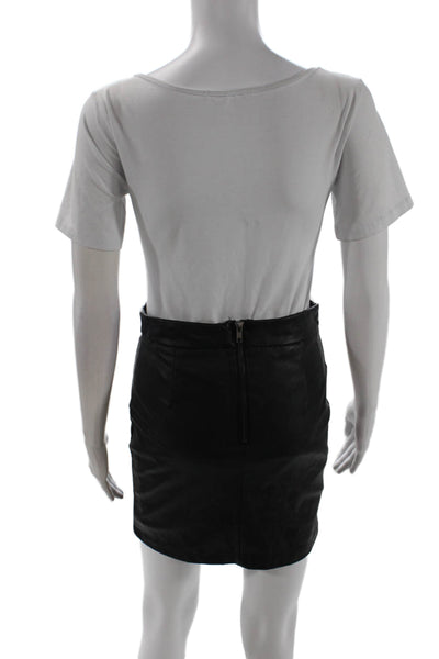 Romeo & Juliet Women Mini Pencil Skirt Black 100% Polyurethane Size S
