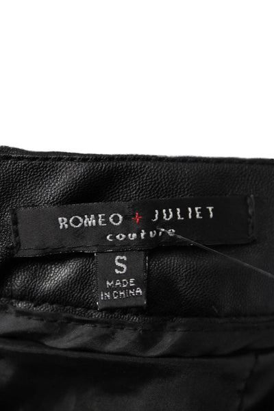 Romeo & Juliet Women Mini Pencil Skirt Black 100% Polyurethane Size S