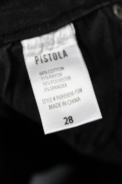 Pistola Women Ankle Skinny Jeans Black Mid-Rise Size 28