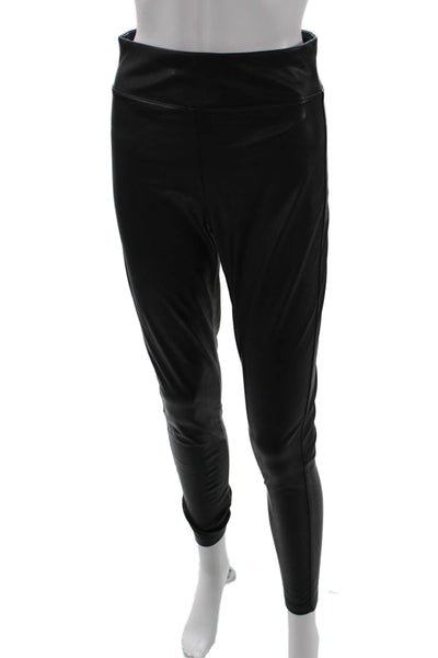 Splendid Women Ankle Jeggings Biker Black Polyurethane Size S
