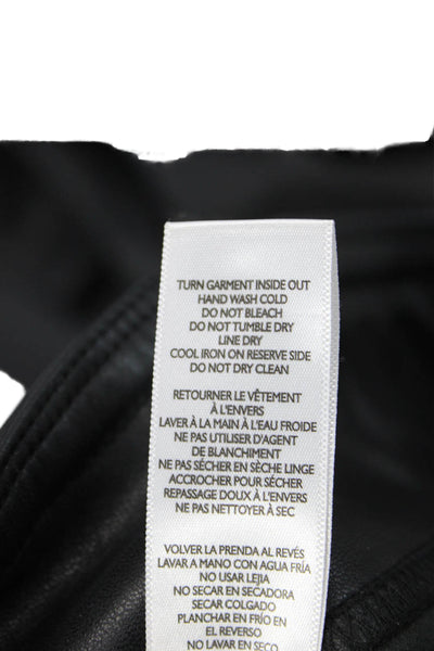 Splendid Women Ankle Jeggings Biker Black Polyurethane Size S