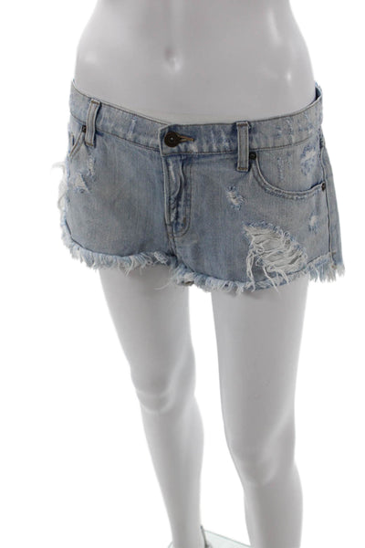 Pistola Unisex Light Blue 100% Cotton Beach Shorts Size 29